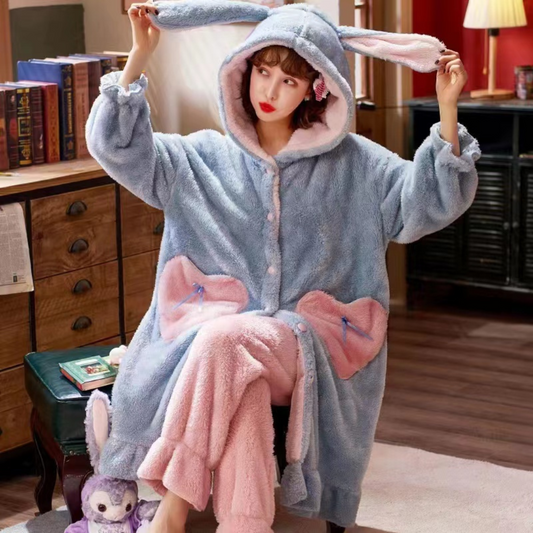Coral Fleece Loungewear Extra Warm-bunny